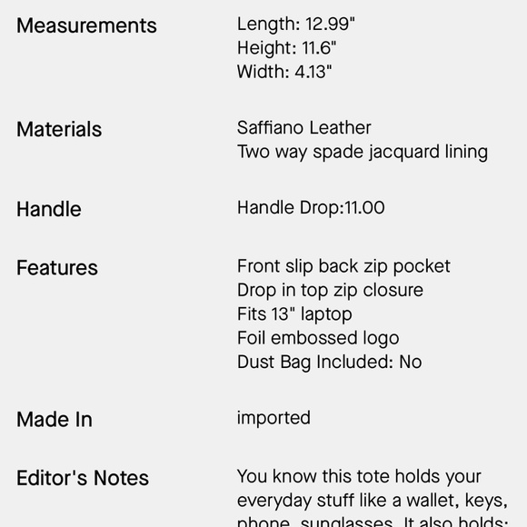 Kate Soade navy polka dot Jana tote - Picture 4 of 5